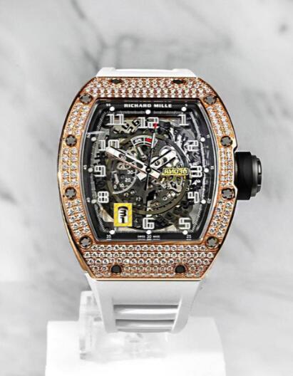 Best Richard Mille RM 030 Rose Gold Diamonds Replica Watch